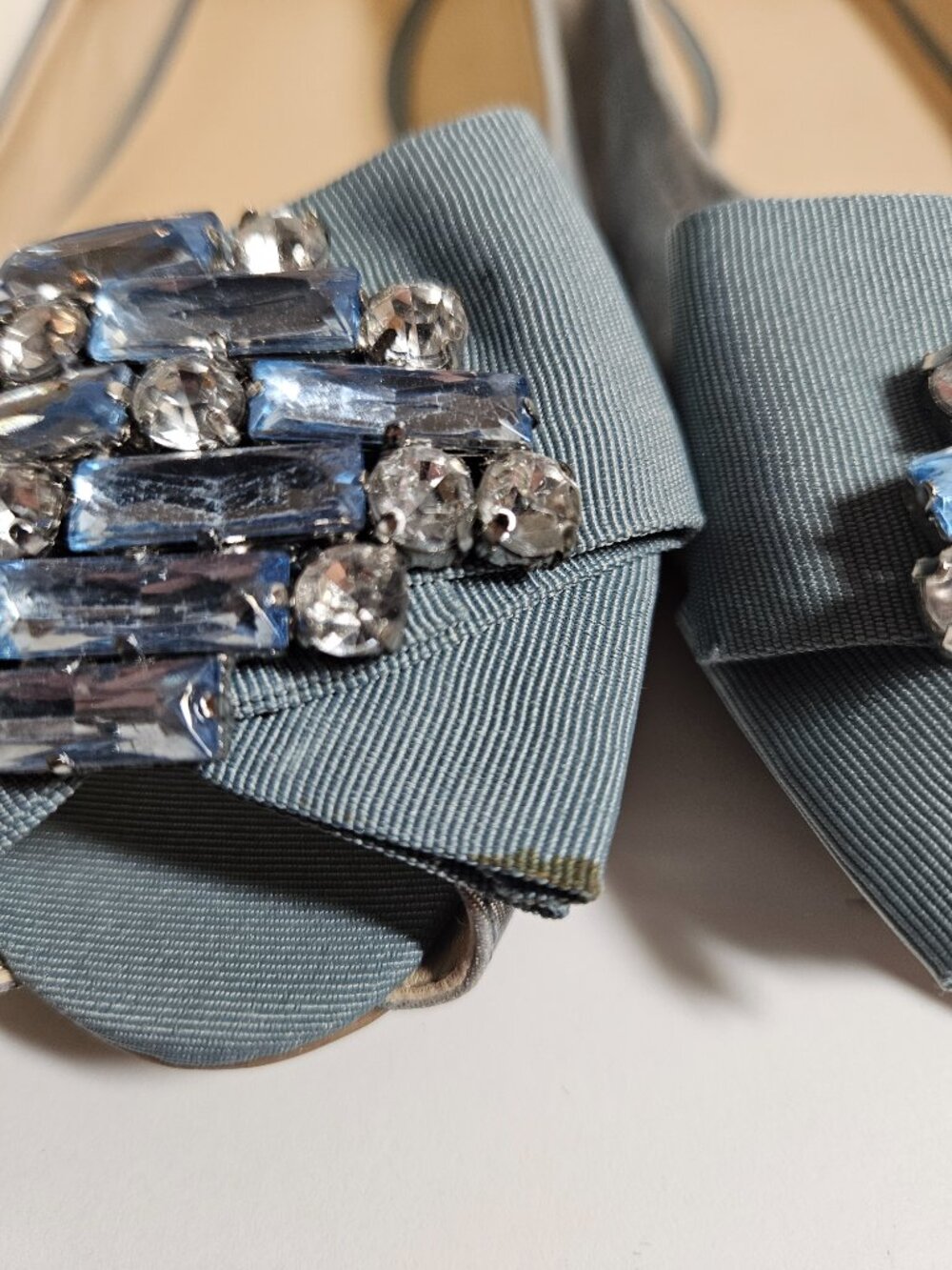 Nine West Blue Shimmer Flats size 9.5 - Picture 11 of 12